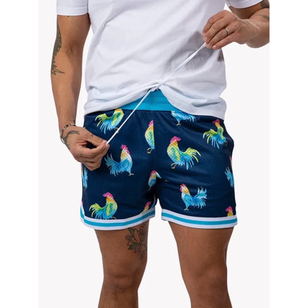 Chubbies The Fowl Plays Mesh Shorts Blue Size L